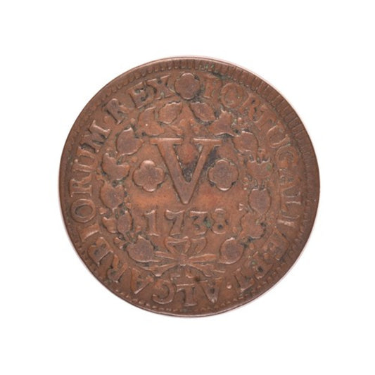 ΠΟΡΤΟΓΑΛΙΑ - 5 Reis 1738, XF